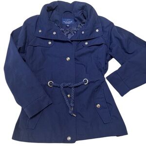 MACKINTOSH NEW ENGLAND Navy Blue Nautical Spring Jacket Women's Size XL